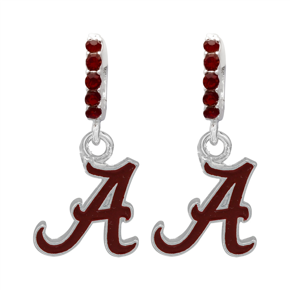 New Alabama Crimson Tide Women's Electra Dangle Earrings, Fish Hook, NCAA